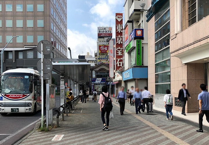 キレミカ 越谷店へのアクセス③